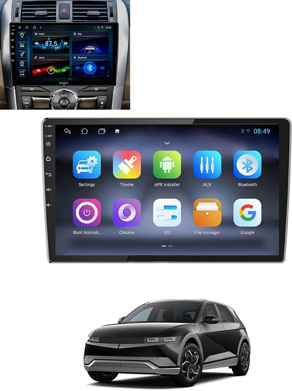 MATIES 9Inch Android Full Touch Ultra Capacitive Universal screen For Car-157 Black OLED(23 cm)