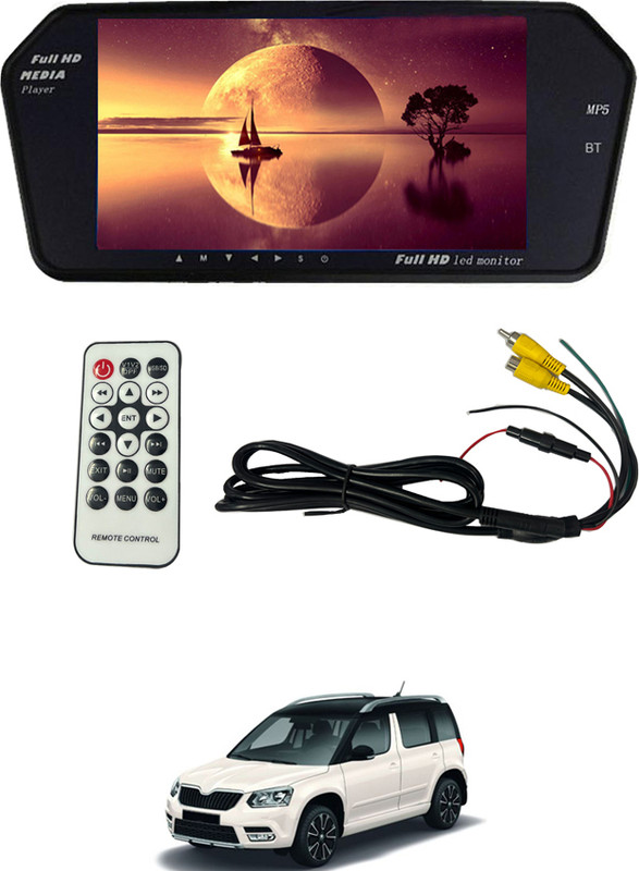 MSNP 7inch Full HD Bt Rearview LED Monitor screen with Remote/USB/FM/AV/MP3/TF 328 Black LCD(17 cm)