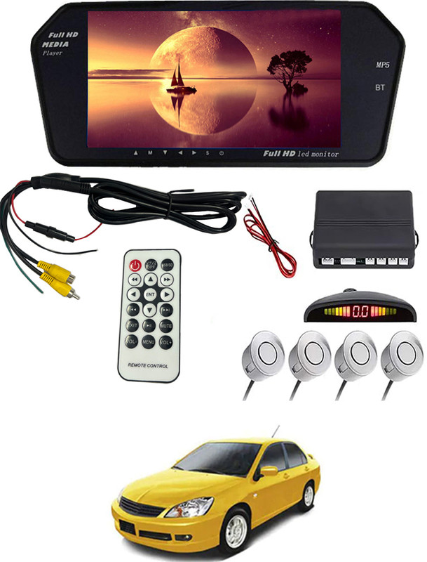 monolive 7inch BT Screen Full HD Rearview Monitor Screen With Silver Sensor-52 Multicolor LCD(17 cm)