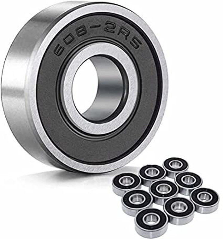 Zubsha enterprises 608 2RS(Pack of 10) 8x22x7mm Ball Bearings, 3D Printer Wheel Bearing
