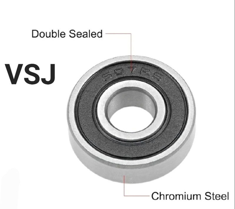 VSJ Pack of 10Pcs 607 2rs bearing Wheel Bearing