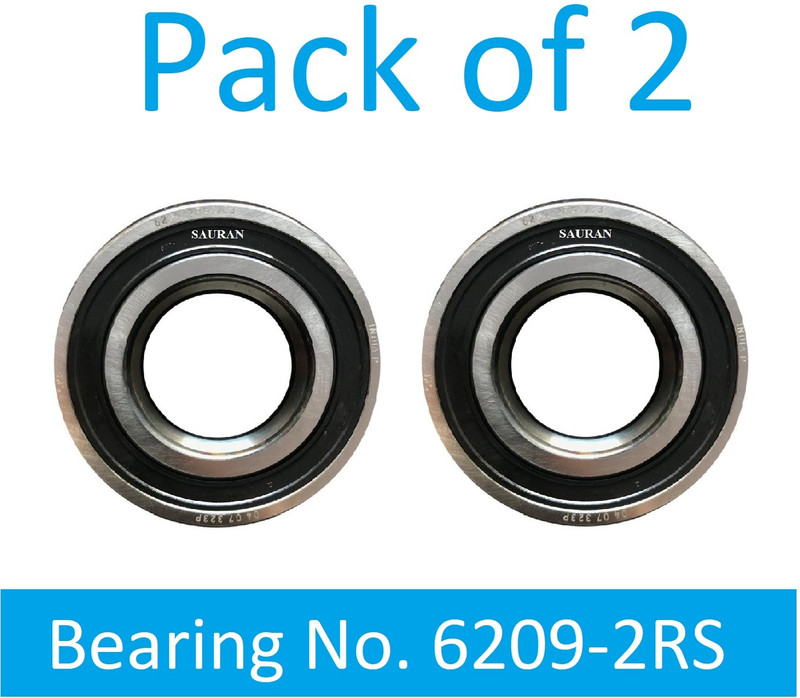 SINAL Pack of 2 Ball Bearing 6209 2RS with 45mm inner and 85mm outer (BER31.1) Wheel Bearing