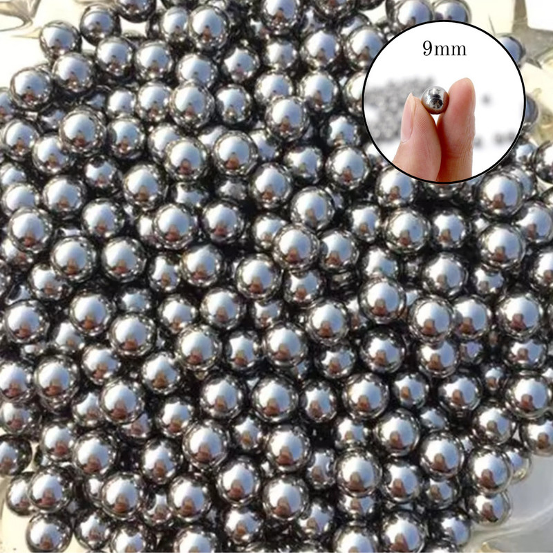 Marksman 100pcs 9mm Silver Bearing Balls – For Cycle Ball & Wheel Bearing Use Wheel Bearing