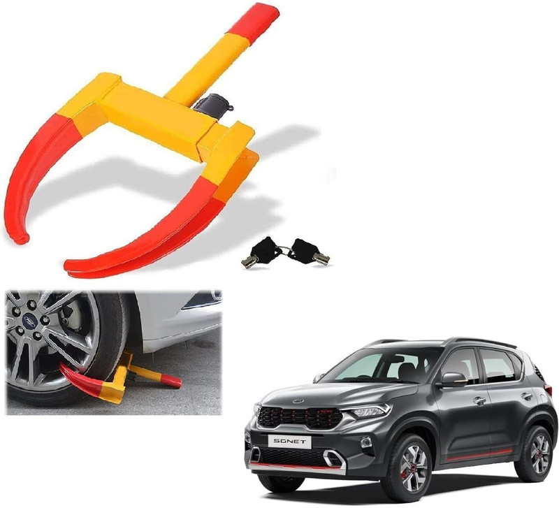 ENEMYT Car Wheel Lock Security Tire Clamp Anti Theft Protective for Kia Sonet Wheel Lock