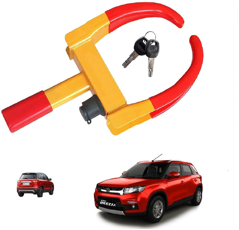 ROSHNEER ENTERPRISES ANTI THEFT CAR TYRE LOCK CLAMP ANTH00145L Wheel Lock VITARA BREEZA NEW Wheel Lock