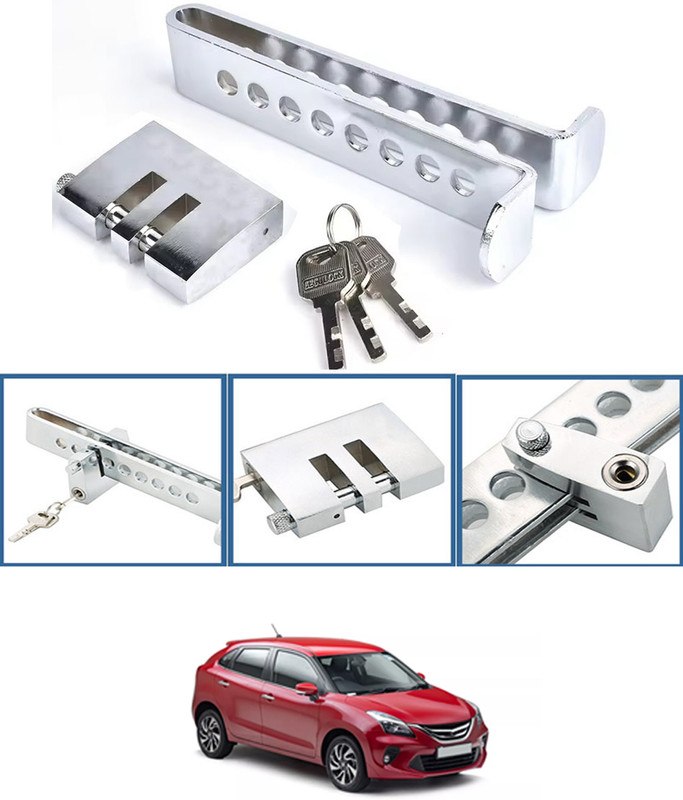 MATIES Anti-Theft Brake Pedal 8 Holes Wheel Clutch Lock For Vehicle-115 8Hole Anti-Theft Stainless Steel Brake Clutch Pedal Vehicle Security Lock-115 Wheel Lock