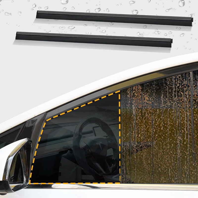 HAEZUR Car Side Window Wiper, Portable Side Glass Wiper for Car Windows Nylon, Plastic Car Mirror Cover(Universal For Car NA)