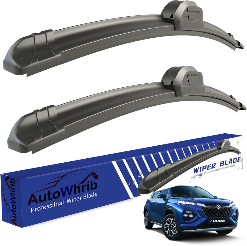 Autowhrib U Hook Banana Type, 
Flat Frameless Wiper Blade Windshield Wiper(62 cm, Passenger And Driver Side Wipers)