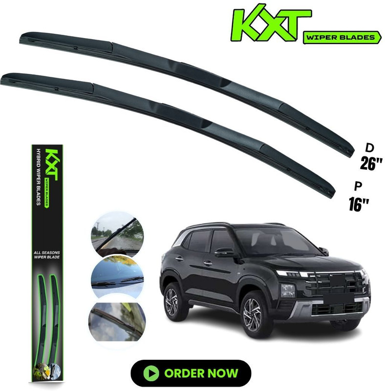 Kxt Hybrid Wiper Blade Windshield Wiper(65 cm, Passenger And Driver Side Wipers, Pack of: 2)