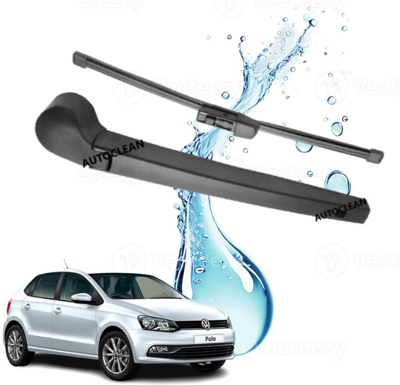 AutoClean REAR WIPER BLADE SET POLO Rear Window Wiper(25 cm, Driver Side Wiper, Pack of: 2)