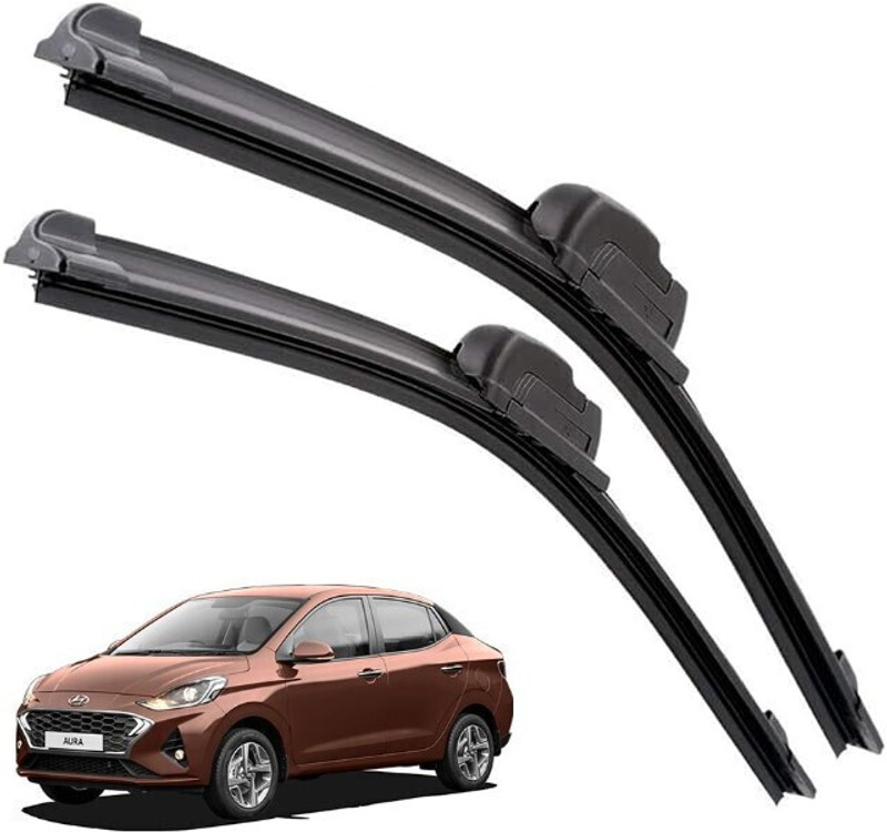 Dashify FRAMELESS/SOFT Windshield Wiper(97 cm, Passenger And Driver Side Wipers)