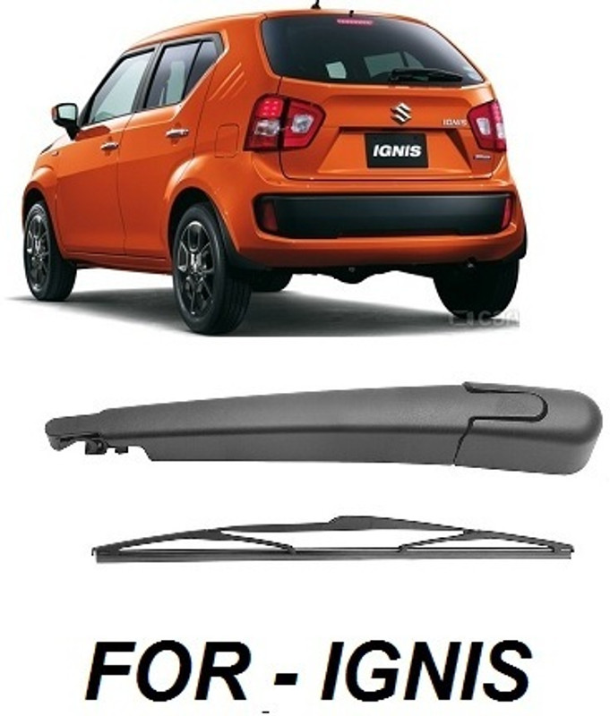 AutoClean REAR WIPER BLADE WITH ARM FOR IGNIS Rear Window Wiper(30 cm, Driver Side Wiper, Pack of: 2)