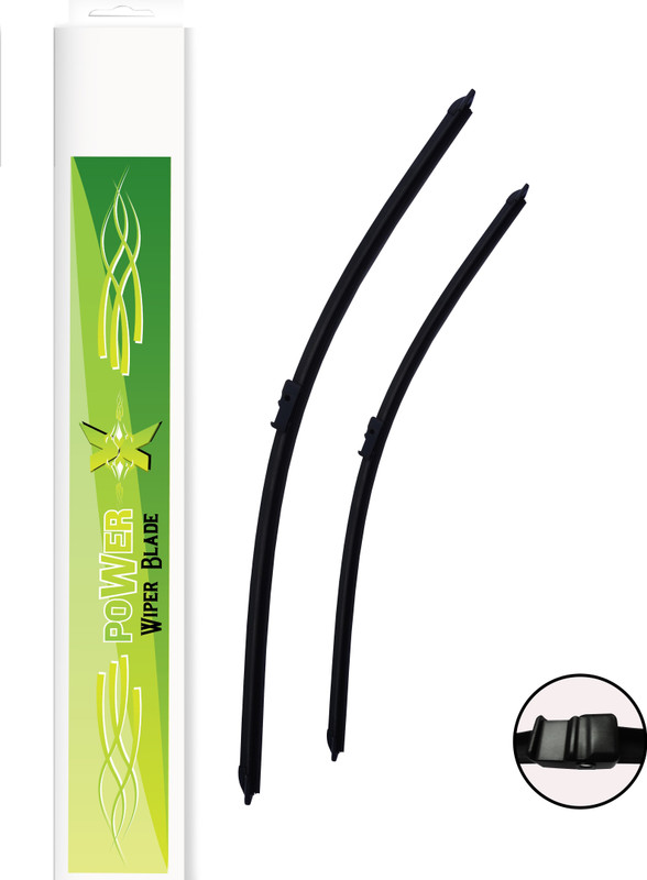 PwX Front Wiper Blade For Skoda Fabia Windshield Wiper(42 cm, Passenger And Driver Side Wipers, Pack of: 2)