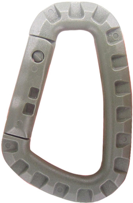 FUTABA Mountaineering D Shape Buckle Snap Clip - Army Green - Pack of Two Locking Carabiner(Green)