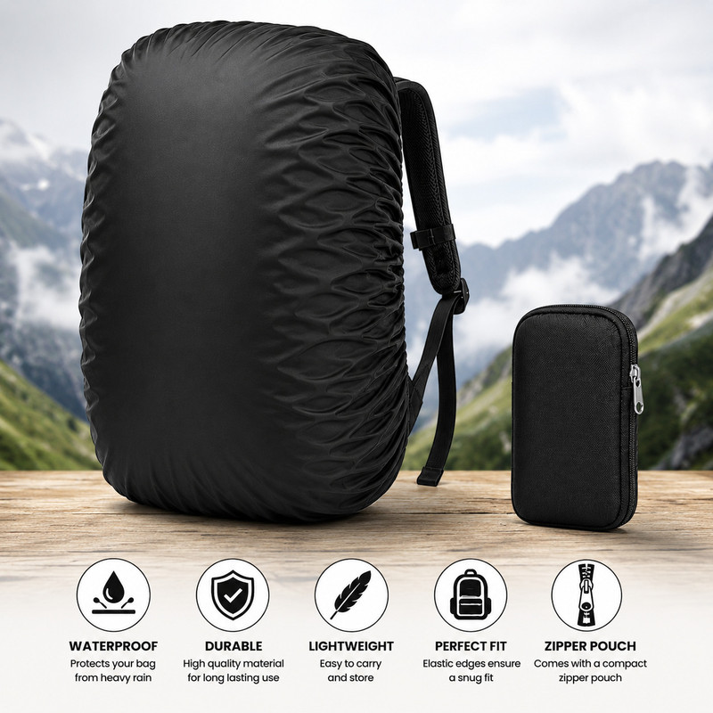 pke Bag Rain cover Locking Carabiner(Black)