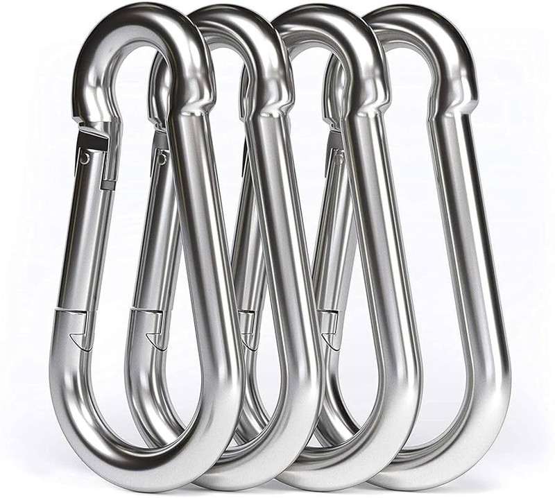 Toolsroom Carabiner (snap Hook) 23kn Locking Carabiner(Silver)