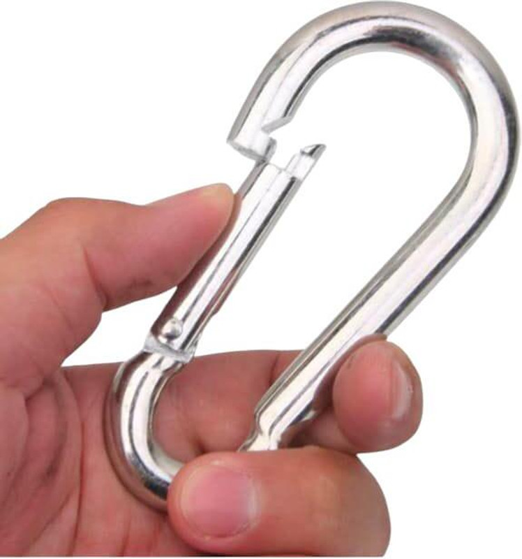 ApexPlay Power Gym hook Carabiner Locking Carabiner(Silver)