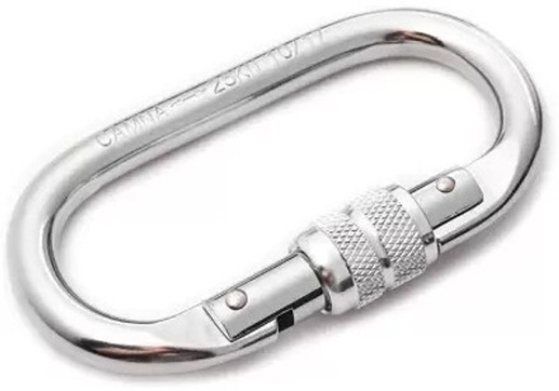 KeyBiner Screw 10mm for Ropes, Hiking Connecting Link Locking Carabiner (Silver) Locking Carabiner(Silver)