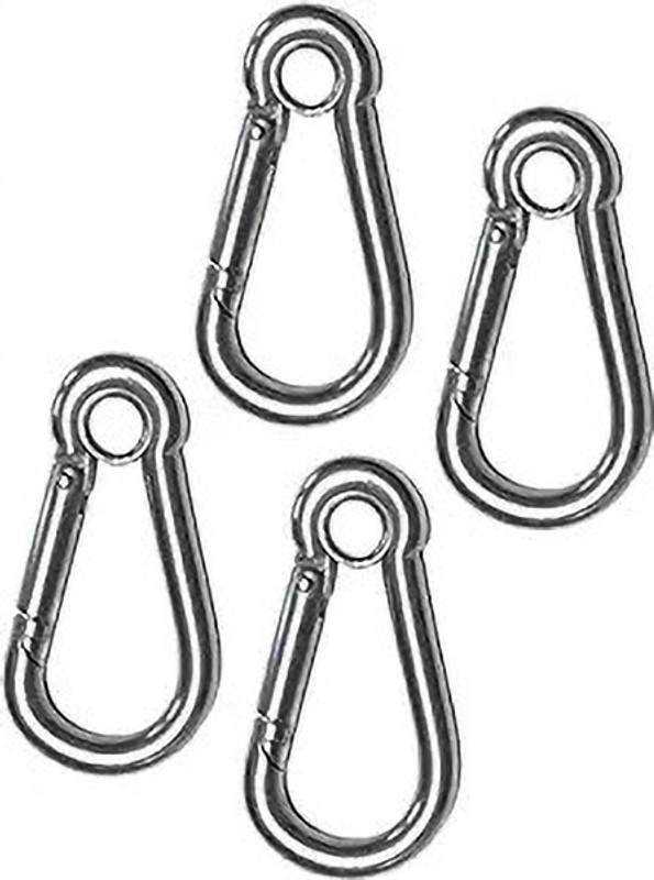 Keymaster Multipurpose Carabiner Locking Carabiner(Silver)