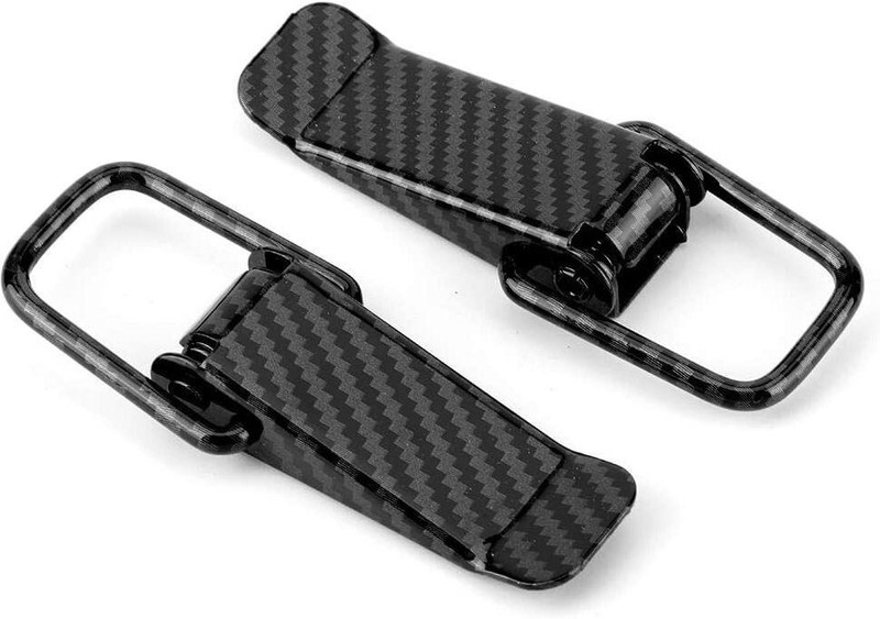 carfrill Universal Car Truck Hook Bonnet Lock Clip Quick Release Hood Locking Carabiner(Black)