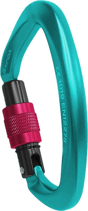 gokyo Kaza Screw Lock Carabiner EN12275 For Green ( 1 Pc) Locking Carabiner(Green)