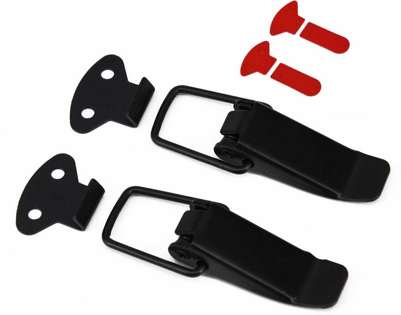 Favoto Car Bumpers Trunk Fender Hatch Lids Release Fasteners Kit Locking Carabiner(Black)