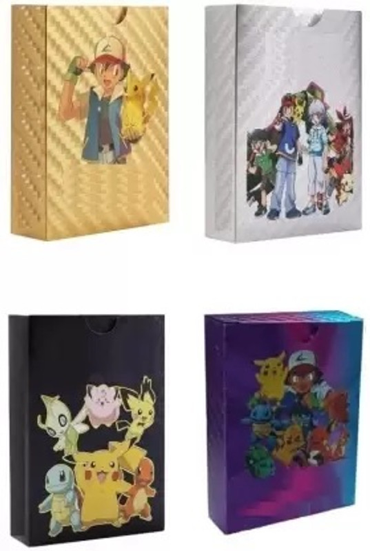 CrazyBuy Pokemon Limited Edition 220 Pcs Water Proof Foil Cards(Multicolor)