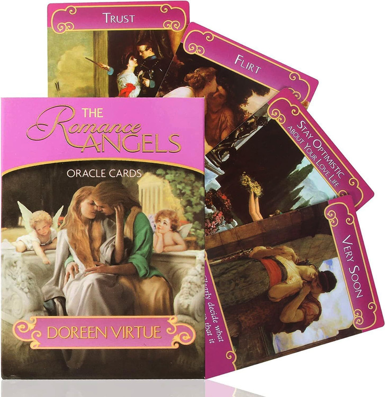 SHOP N BUY The Romance Angels Tarot Card, 44 Hologram Tarot Card Deck, Love Oracle Card(Multicolor)