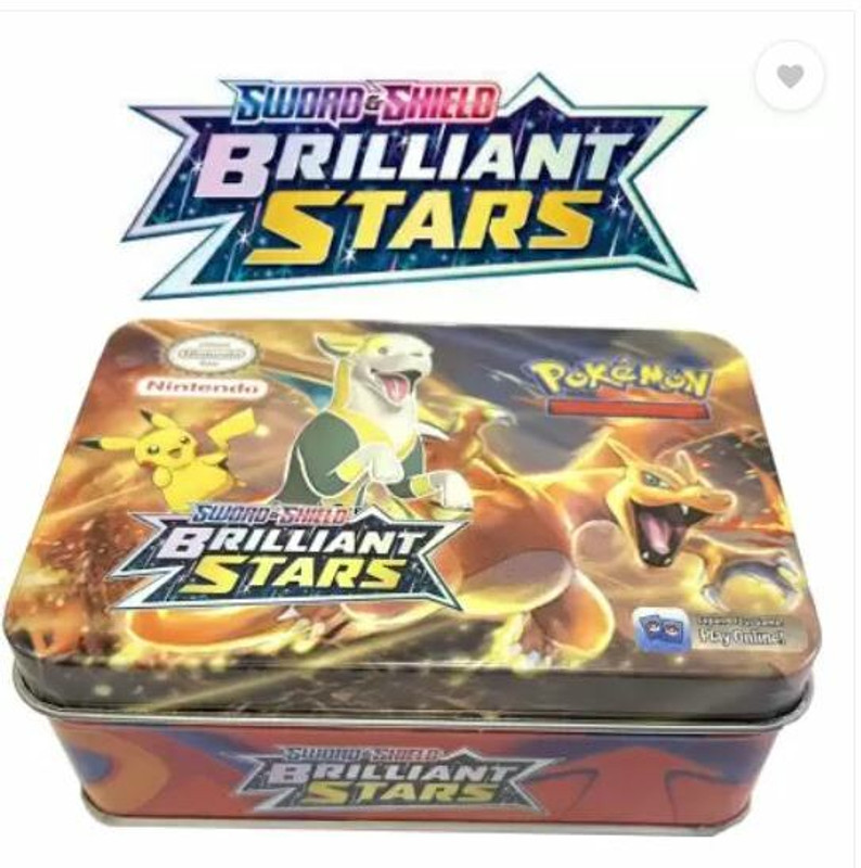 Bestie Toys Present Pokemon Card Game with Metal Box (41 cards)(Multicolor)