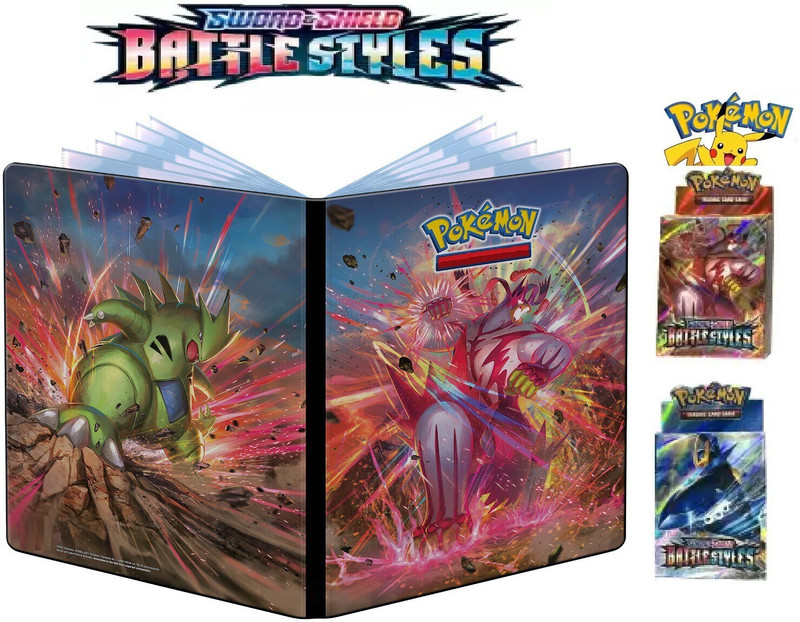 CrazyBuy Pokemon Big Album With 2 Battle Style Vmax CARDS(Multicolor)