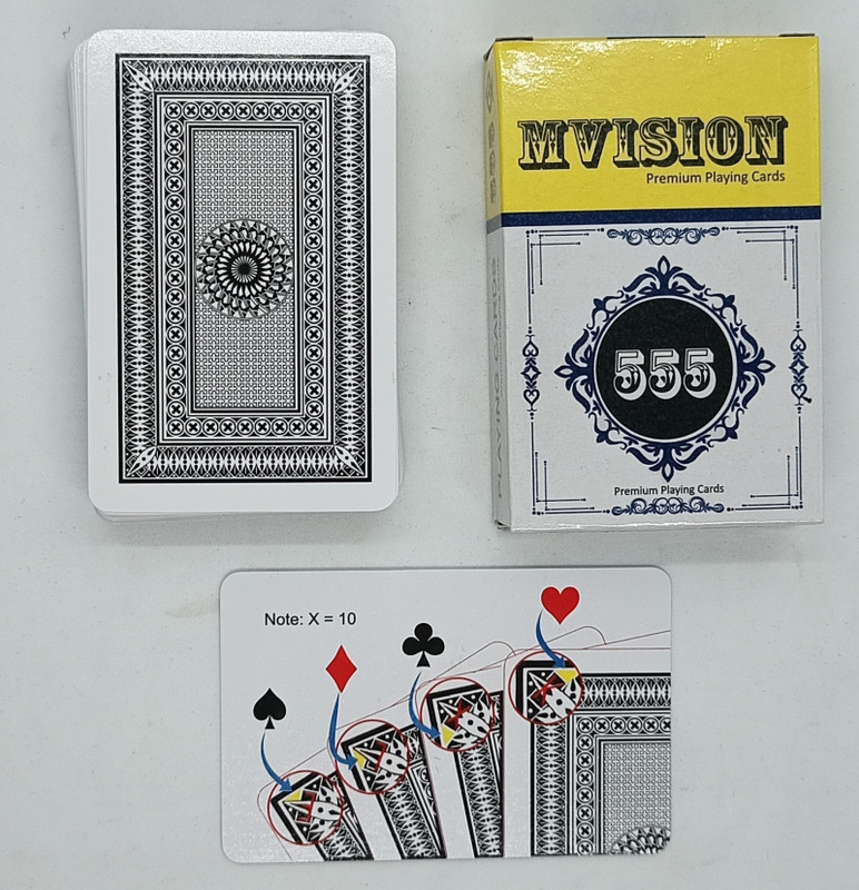 SSR SHOP A SARKAR 555 MARK DECK PLAYING CARD ( BLACK ) / CHEATING MAGIC PLAYING CARD(Black)