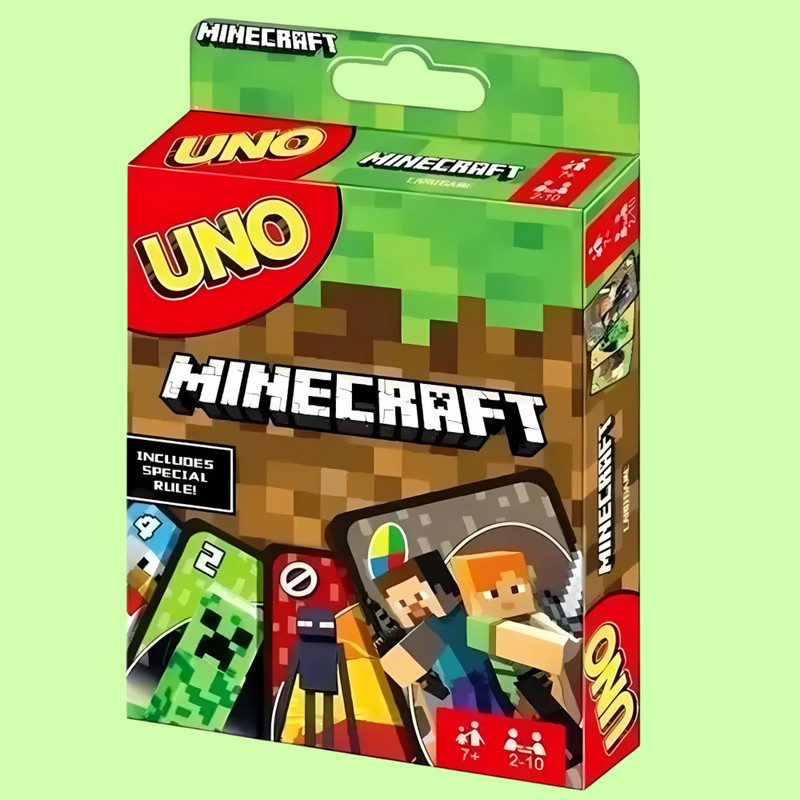 WOYR Preimum Quality UNO Minecraft Playing Cards Game| UNO Minecraft(Green)