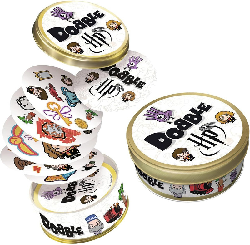 jnj Harry Dobbles Card Game 5-in-1 Matching Cards for Kids & Adults (6+)(Multicolor)