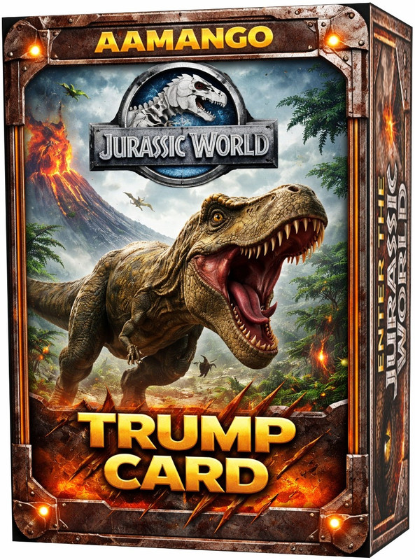 Aamango Jurassic World Trump Cards(Multicolor)