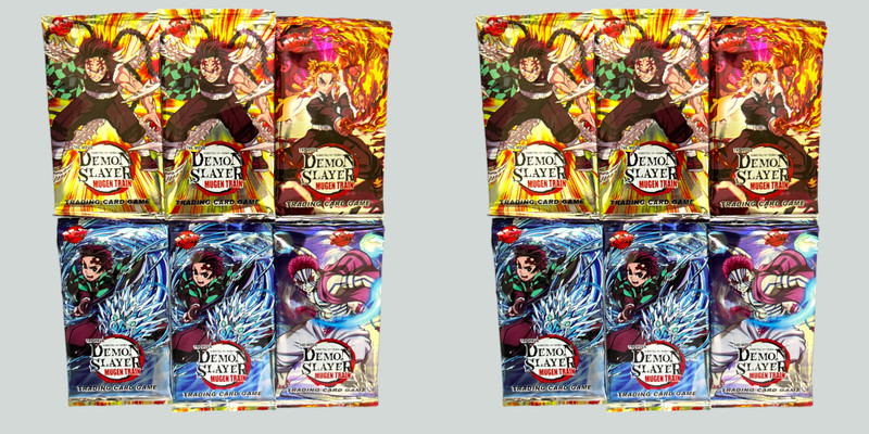 WOYR 96 PC Demon Slayer Playing Card Game|Anime Cards|Demon Slayer Cards Booster Pack(Multicolor)