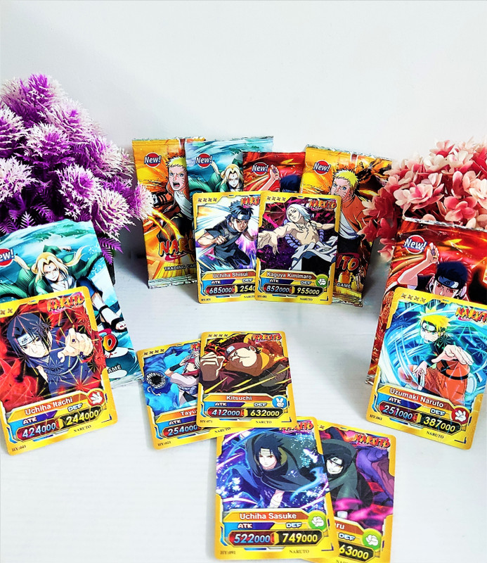 Thrifx Premium First Ever Naruto Cards 50 Pcs Booster Sasuke Itachi Cards (Pack of 6)(Mulitcolor)