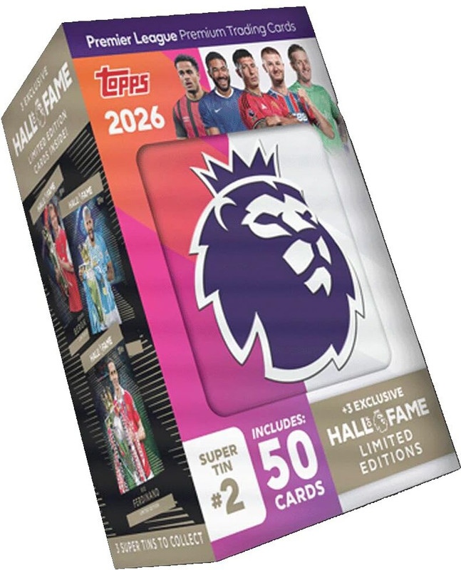 Topps Premier League 2026 Collectible Card Game Super Tin 2(Multicolor)