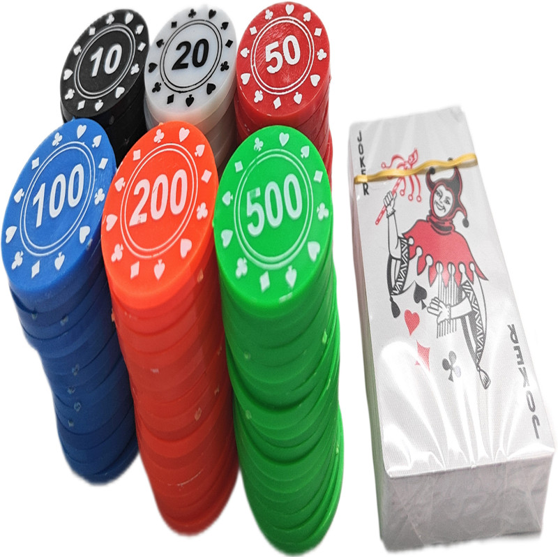 90 Degree Teen Patti Playing Card Game Set Poker Playing Set Token Chips Playing Card Game(Multicolor)