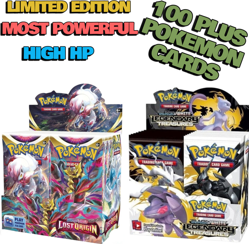 taka saki Pokemon 100 TRADING CARDS KIT PACK(multy colour)