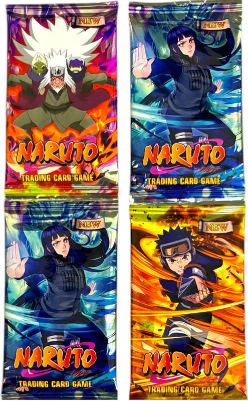 WOYR Premium 4 PC Naruto Itachi Sasuke Booster Playing Cards(Multicolor)