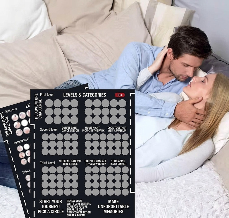 LoveNest Romantic Scratch Poster(Black)