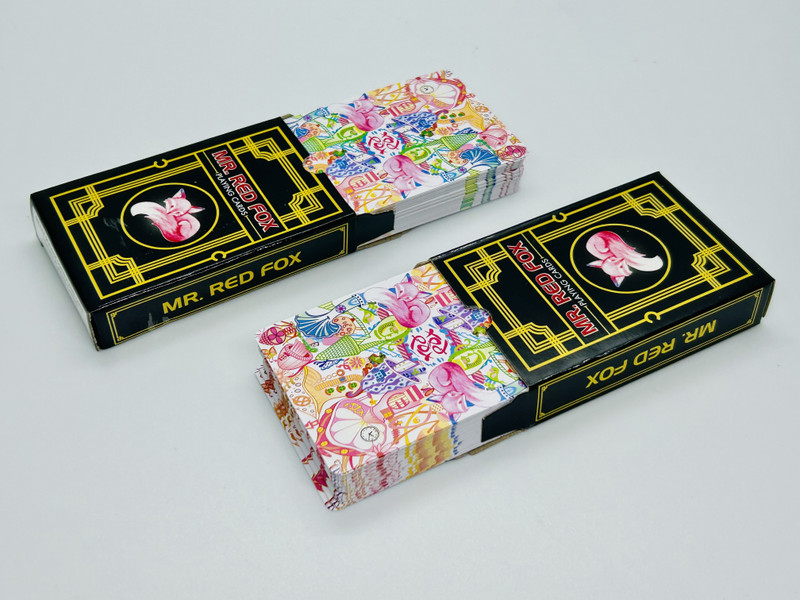 SSR SHOP Mr. RedFox MARKED CARD DECK MAGIC TRICK (2PC) / MARK CARD MAGIC(Multicolor)