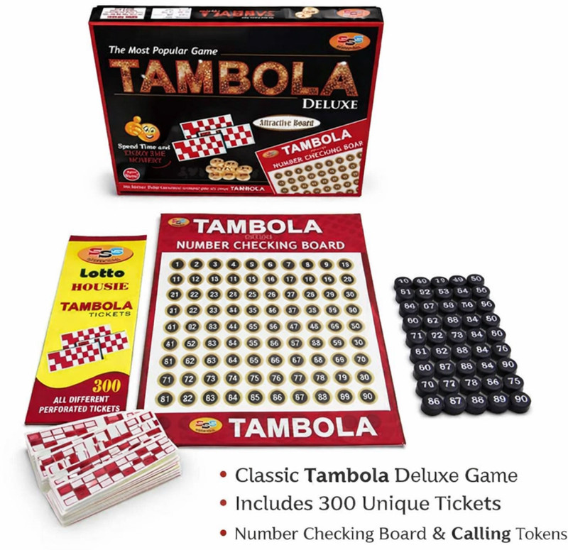 stilora Tambola Game Set with 300 Ticket , Houssie Game Set for Ladies Kitty Party(Mukti)
