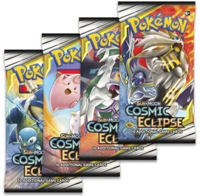 Honch Pokemon cards Cosmic Eclipse booster packs set of 4 (Multicolor)(Multicolor)