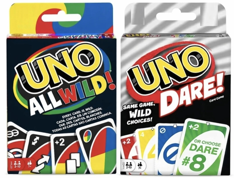 Thrifx UNO Card Game Combo Pack- UNO Dare & UNO All Wild | Family & Party Card Game Set(Mulitcolor)