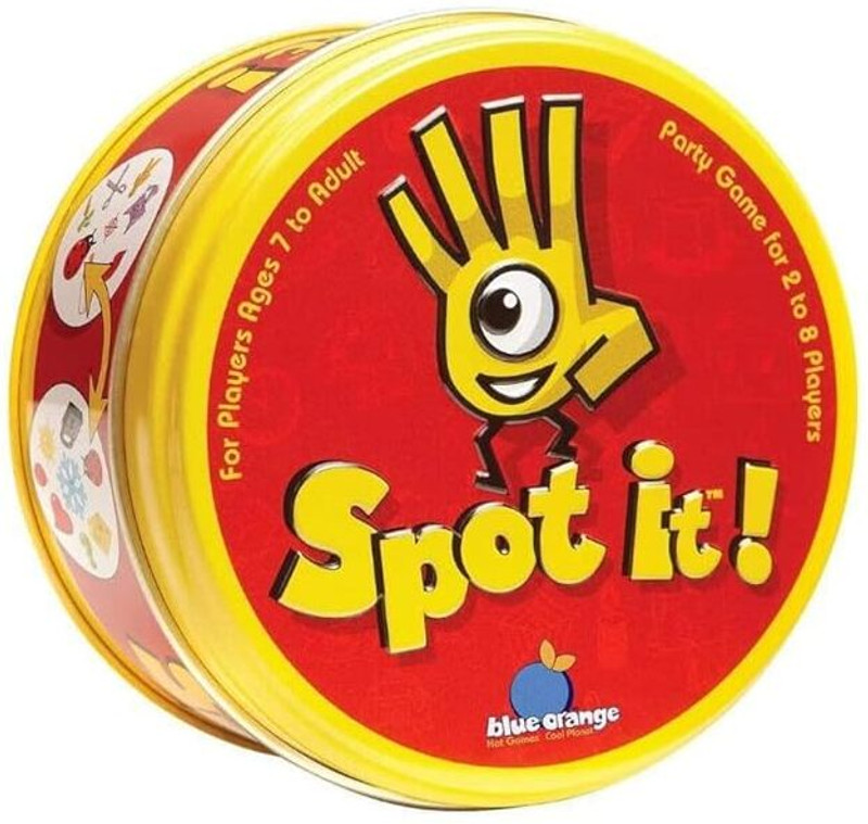 Mj Traders Spot It Classic Card Game for 2 to 8 Players, Perfect for Boys, Girls, Families(Red)