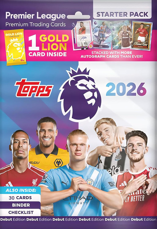 Topps Premier League 2026 Collectible Card Game Super Tin 2(Multicolor)