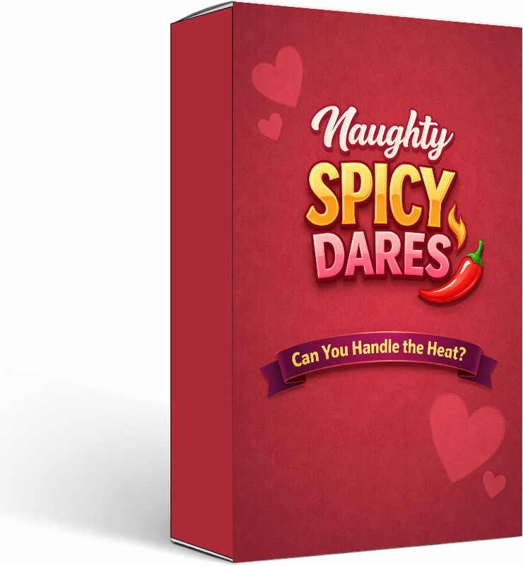 VEENSHI Naughty Dares for Couples | 42 Cards + 6 Blank Cards, Adult, Exciting Categories(Multicolor)