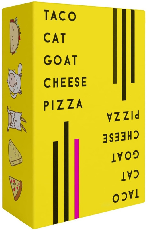 Arizuul Taco Cat Goat Cheese Pizza Card Game Group Game Night Easy to Learn and Play(Yellow)