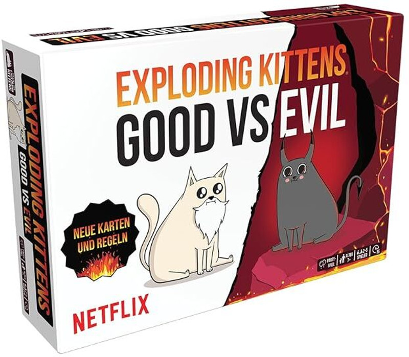 TMA ENTERPRISE Exploding Kittens Good vs Evil Edition Card Game(Multicolor)